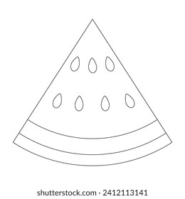 diseño de ilustraciones vectoriales de iconos de sandía