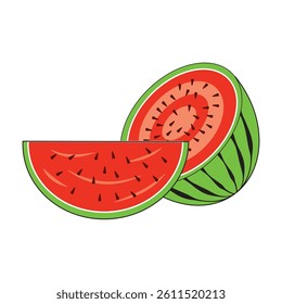 watermelon icon vector illustration design template