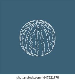 Watermelon icon, vector illustration design. Fruits collection.
