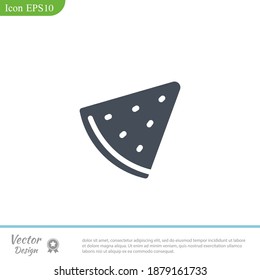 watermelon icon. Vector illustration EPS 10.
