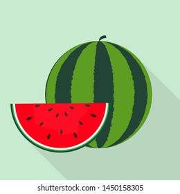 Watermelon Icon. Vector Illustration. EPS10