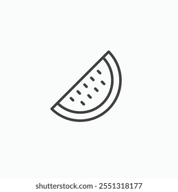 Ilustración vectorial de icono de sandía. EPS10