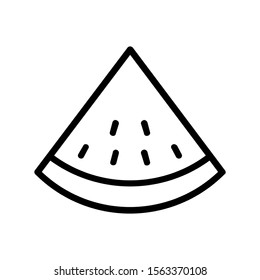 watermelon icon vector illustration logo template for many purpose. Isolated on white background