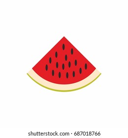 Watermelon icon vector illustration on white background