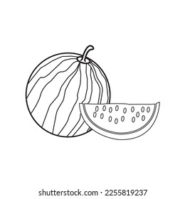 watermelon icon vector illustration simple design