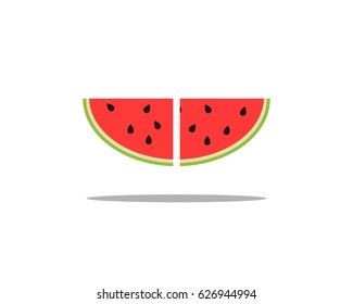 watermelon icon vector illustration template