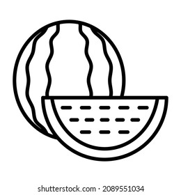 Watermelon icon vector image. Can also be used for web apps, mobile apps and print media.
