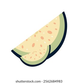 watermelon icon vector. watermelon isolated cartoon style. watermelon fruit icon. fruit icon