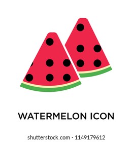Watermelon icon vector isolated on white background for your web and mobile app design, Watermelon logo concept