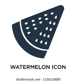 Watermelon icon vector isolated on white background, Watermelon transparent sign