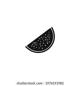watermelon icon vector on a white background
