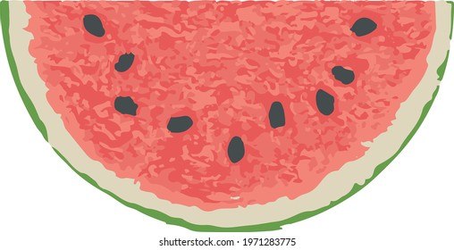 WATERMELON ICON AND VECTOR FOR PATTERNS 