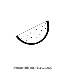watermelon icon vector sign