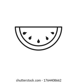 Wassermelone-Symbol, Vektorsymbol einzeln