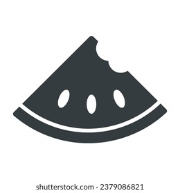 Watermelon icon vector sign and symbol on trendy design for design and print.