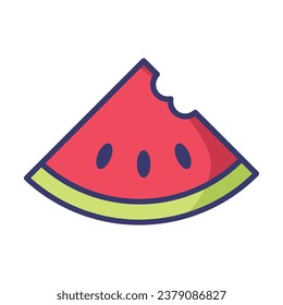 Watermelon icon vector sign and symbol on trendy design for design and print.