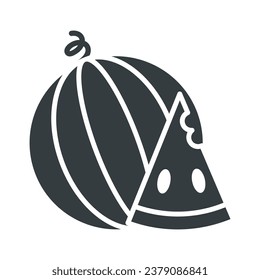 Watermelon icon vector sign and symbol on trendy design for design and print.