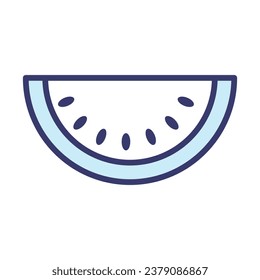 Watermelon icon vector sign and symbol on trendy design for design and print.