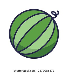 Watermelon icon vector sign and symbol on trendy design for design and print.