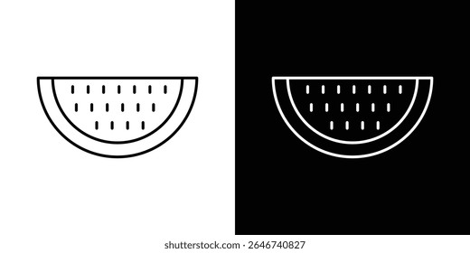 Watermelon icon vector simple element illustration editable