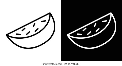 Watermelon icon vector simple element illustration editable