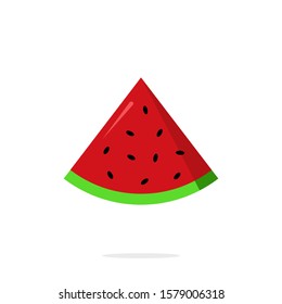 Watermelon icon vector, watermelon slices illustration isolated on white background
