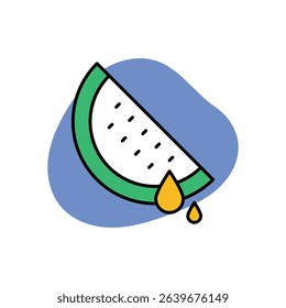 Watermelon Icon vector stock illustration