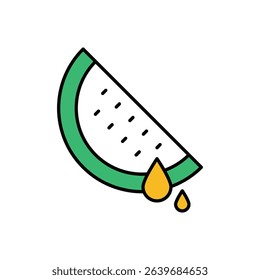 Watermelon Icon vector stock illustration