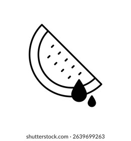 Watermelon Icon vector stock illustration