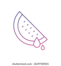 Watermelon Icon vector stock illustration