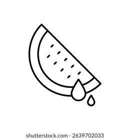 Watermelon Icon vector stock illustration
