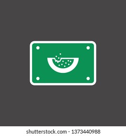 watermelon icon. vegetable sign