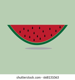 Watermelon Icon whith green background