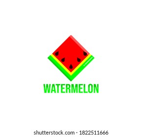 watermelon iconic logo with diamond shaped