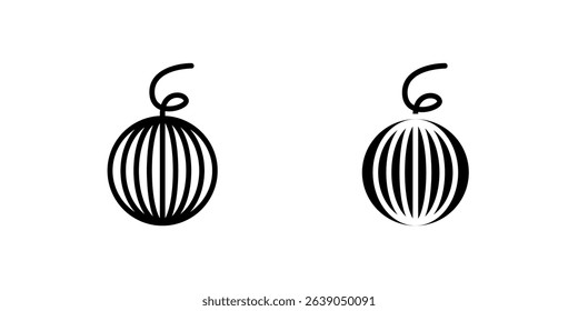 Watermelon icons, ideal for refreshing drinks, summer themes, healthy snacks, and picnic designs.
