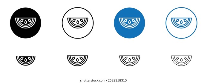 Watermelon icons pack vectors for app and web ui designs