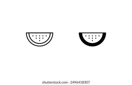 Watermelon icons set vector stock illustration