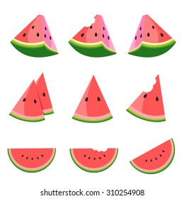 Watermelon icons vector