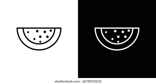 Watermelon icons, vector best stroke icon EPS