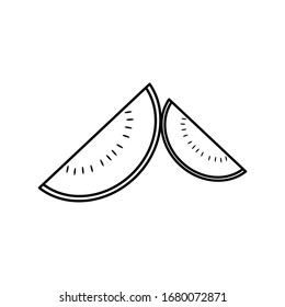 Watermelon icon,vector illustration. Flat design style