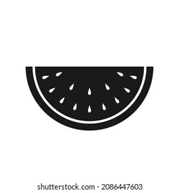 Watermelon icon.Vector illustration isolated on white background.Eps 10.