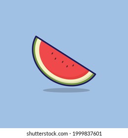 watermelon illustration for banner and presentation