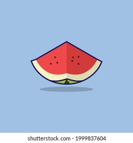 watermelon illustration for banner and presentation