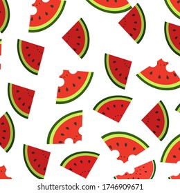 
ilustración de la sandía, con estilo de dibujos animados. tema de la fruta. temática de verano.