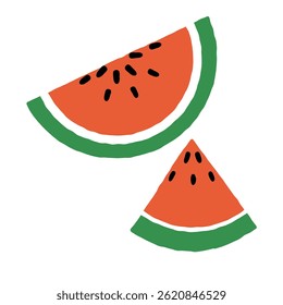 Watermelon - Illustration of cut watermelon