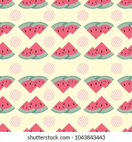 watermelon illustration seamless pattern