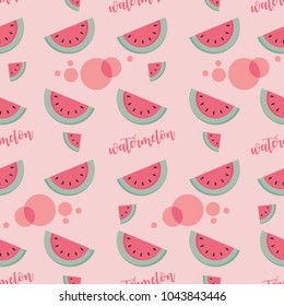 watermelon illustration seamless pattern