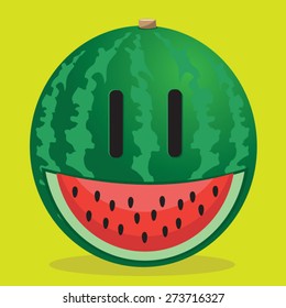 Watermelon illustration, t-shirt graphics, vectors, typography