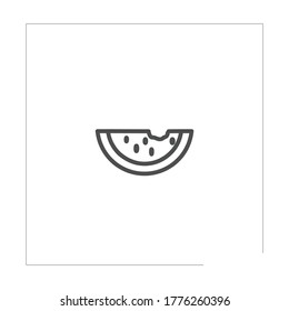 Watermelon isolated line icon for web and mobile