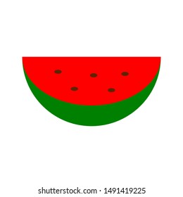 watermelon isolated on white background. vector illustration